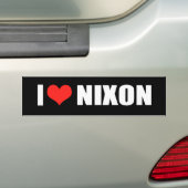 RICHARD NIXON-verkiezingstandar Bumpersticker (Op auto)