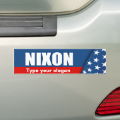 RICHARD NIXON-verkiezingstandar Bumpersticker (Op auto)