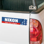 RICHARD NIXON-verkiezingstandar Bumpersticker (Op Truck)