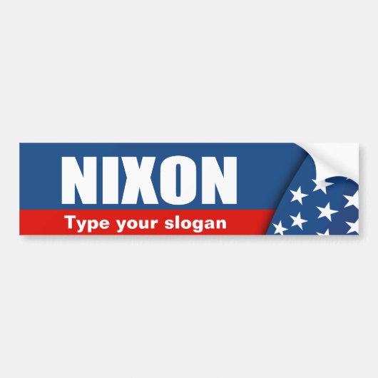 RICHARD NIXON-verkiezingstandar Bumpersticker (Voorkant)