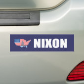 RICHARD NIXON-verkiezingstandar Bumpersticker (Op auto)