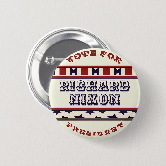 Richard Nixon voor President Kijk Button (Voorkant /achterkant)