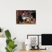 Richard Norris Brooke A Pastoral Visit Poster (Thuiskantoor)