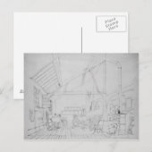 Richard Parkes Bonington's studio in Parijs Briefkaart (Voorkant / Achterkant)