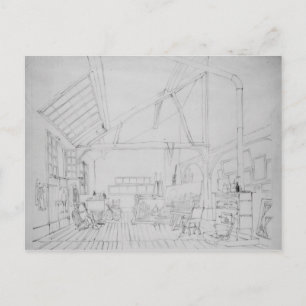 Richard Parkes Bonington's studio in Parijs Briefkaart