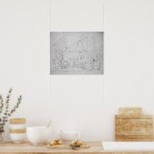 Richard Parkes Bonington's studio in Parijs Poster (Keuken)