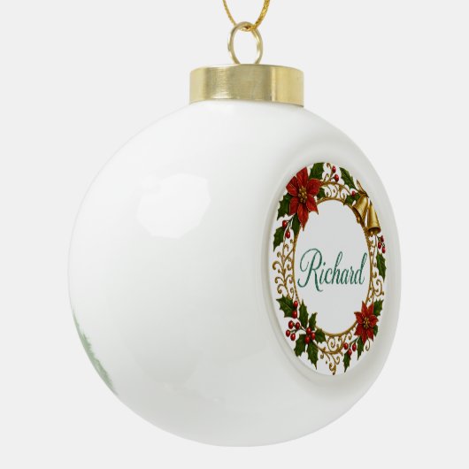 Richard Personalized Christmas Ball Ornament  (Links)