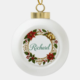 Richard Personalized Christmas Ball Ornament 
