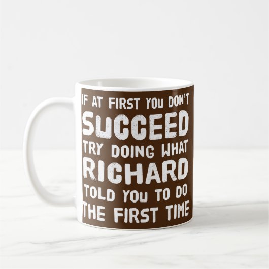 Richard Persoonlijke naam Birthday Gift Funny Koffiemok (Links)