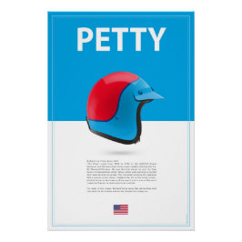 Richard Petty Helmet Perfect Poster