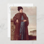 Richard Pococke in oosterse kostuum, 1738 Briefkaart (Voorkant / Achterkant)
