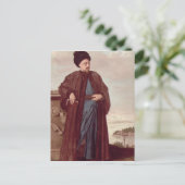 Richard Pococke in oosterse kostuum, 1738 Briefkaart (Staand voorkant)