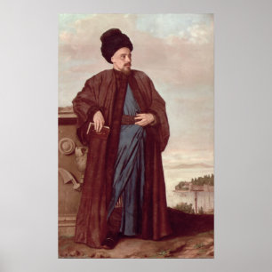 Richard Pococke in oosterse kostuum, 1738 Poster