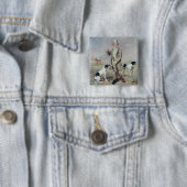 Richard Prince, met Damon, overleden kolonel Melli Vierkante Button 5,1 Cm (In situ)