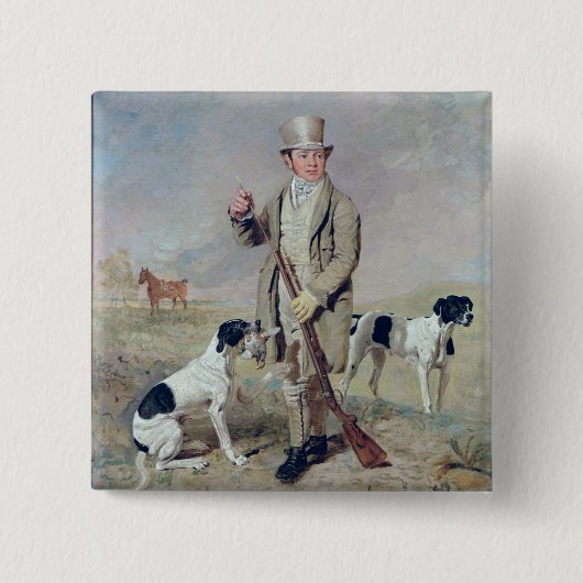 Richard Prince, met Damon, overleden kolonel Melli Vierkante Button 5,1 Cm (Voorkant)