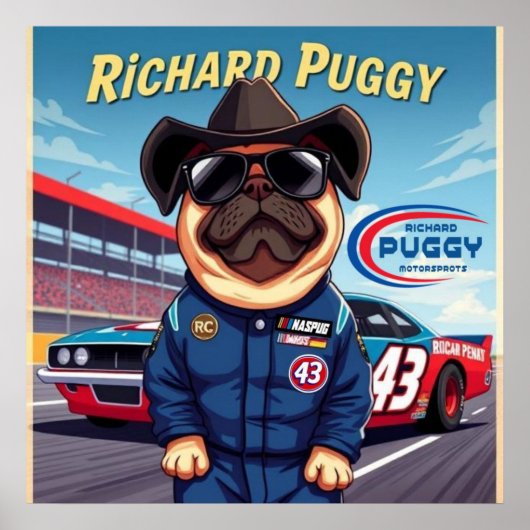 Richard Puggy Motorsports Poster (Voorkant)