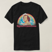 Richard Simmons Retro Esthetische Regenboog Fan Ar T-shirt (Design voorkant)