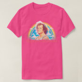 Richard Simmons Retro Esthetische Regenboog Fan Ar T-shirt (Design voorkant)
