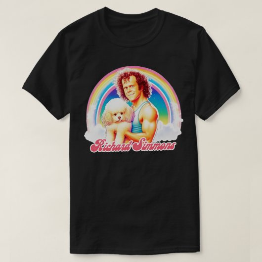 Richard Simmons Retro Rainbow Esthetic T-shirt (Design voorkant)