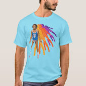Richard Simmons Retro Sweatin' Rainbow T-shirt (Voorkant)