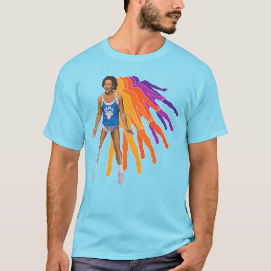 Richard Simmons Retro Sweatin' Rainbow T-shirt (Voorkant)