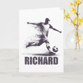 Richard Soccer Boys Personalized First Name Richar Kaart (Gele Bloem)