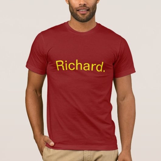 Richard. T-shirt (Voorkant)
