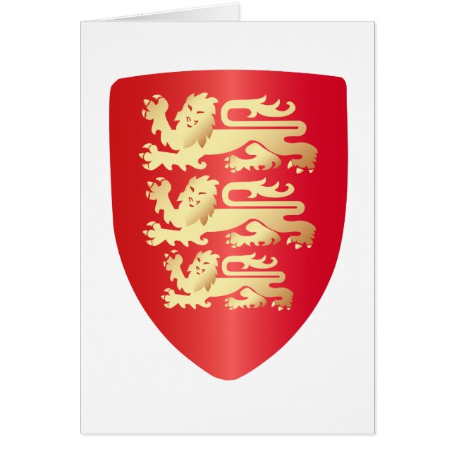 Richard the Lion Heart Shield in red+faux gold (Voorkant)