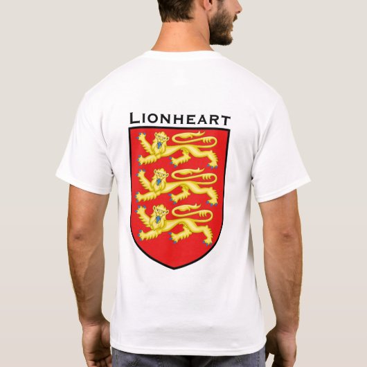 Richard the Lionhart Coat of Arms Shirt (Achterkant)