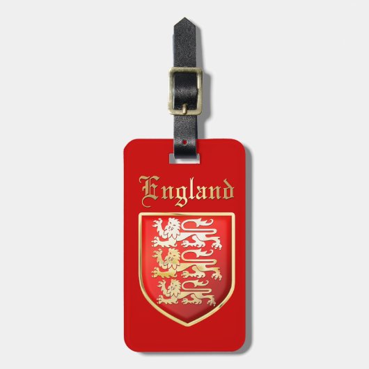 Richard the Lionharts Royal Arms of England Bagagelabel (Voorkant verticaal)