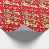 Richard the Lionharts Royal Arms of England Cadeaupapier (Hoek)