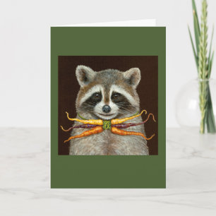 Richard the raccoon card kaart