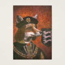 Richard The Third Fox ACEO Visitekaartje