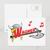 Richard Wagner Briefkaart (Voorkant / Achterkant)