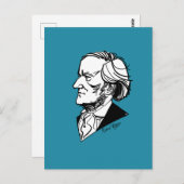 Richard Wagner Briefkaart (Voorkant / Achterkant)