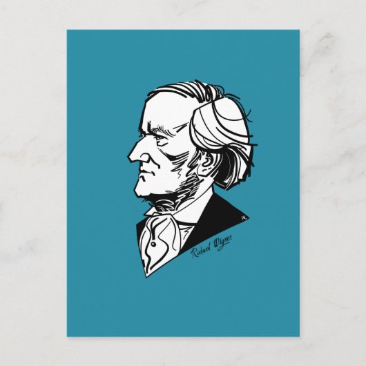 Richard Wagner Briefkaart (Voorkant)