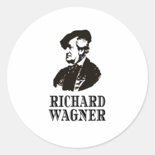 Richard Wagner Classical Music Composer Classic Ronde Sticker