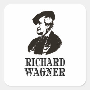 Richard Wagner Classical Music Composer Classic Vierkante Sticker