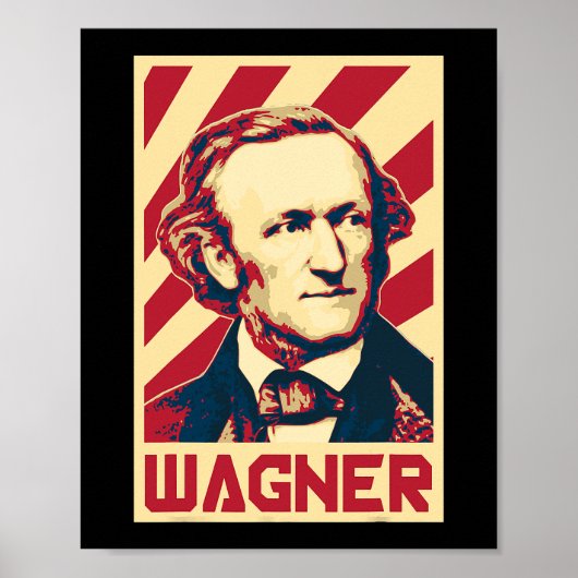 Richard Wagner Classical Music Composer Retro Prop Poster (Voorkant)