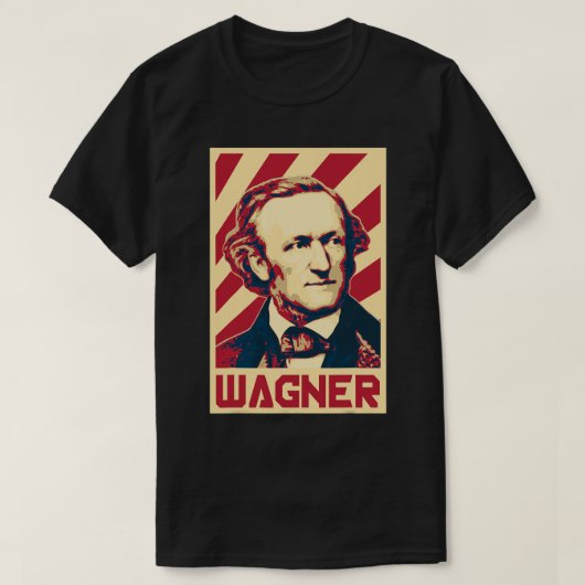 Richard Wagner Classical Music Composer Retro Prop T-shirt (Design voorkant)