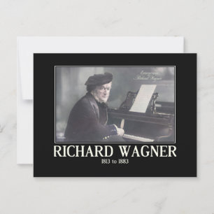Richard Wagner, componist,  geïnspireerd Briefkaart