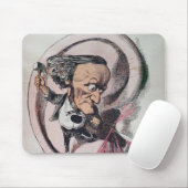 Richard Wagner die de trommel van de wereld splits Muismat (Met muis)