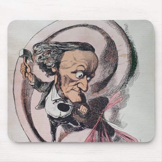 Richard Wagner die de trommel van de wereld splits Muismat (Voorkant)