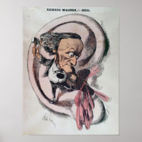 Richard Wagner die de trommel van de wereld splits