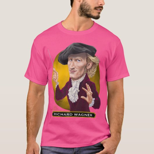 Richard Wagner Duitse Opera componist T-shirt (Voorkant)