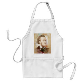 Richard Wagner im Aquarell Stil Standaard Schort
