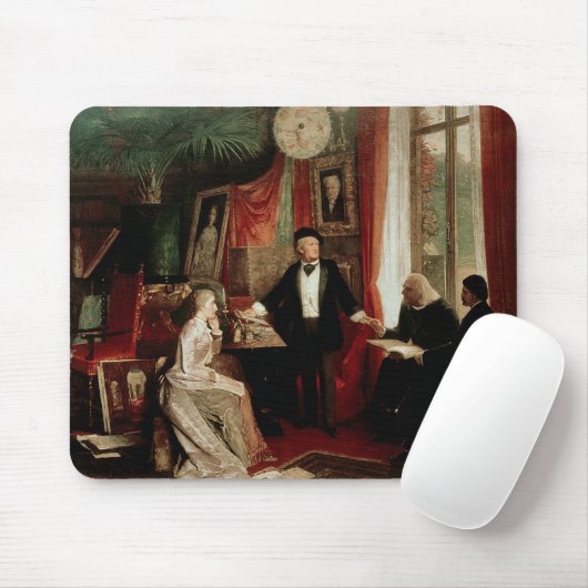 Richard Wagner met Franz Liszt en Liszt's dochter Muismat (Met muis)