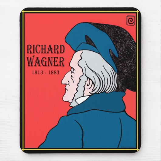 Richard Wagner Mousepad Muismat (Voorkant)