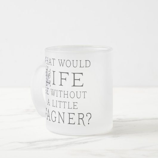 Richard Wagner Music Quote Matglas Koffiemok (Voorkant links)