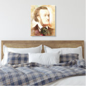 Richard Wagner op Canvas - Waterverf stijl Afdruk (Insitu (Slaapkamer))